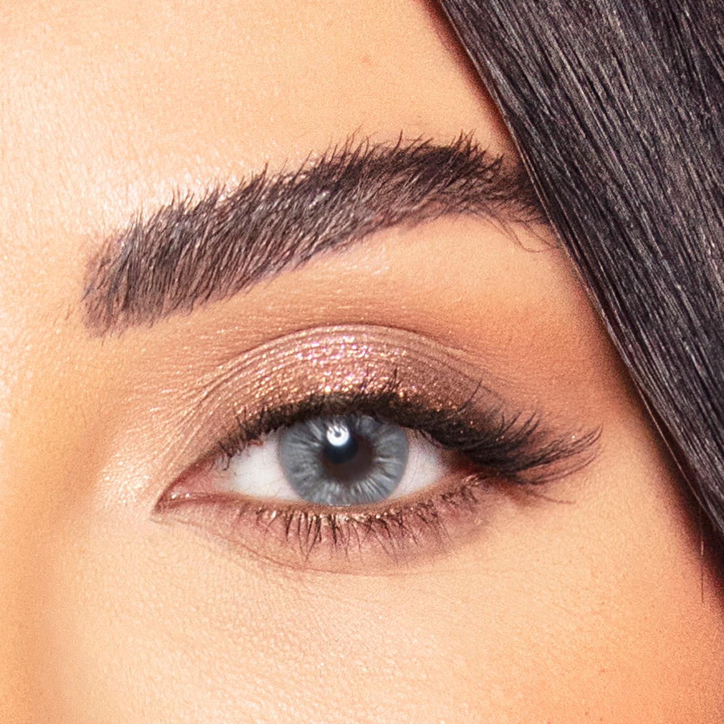 العدسات اللاصقة - اوليف جراي + مجموعة BRUSHESQ المجانية