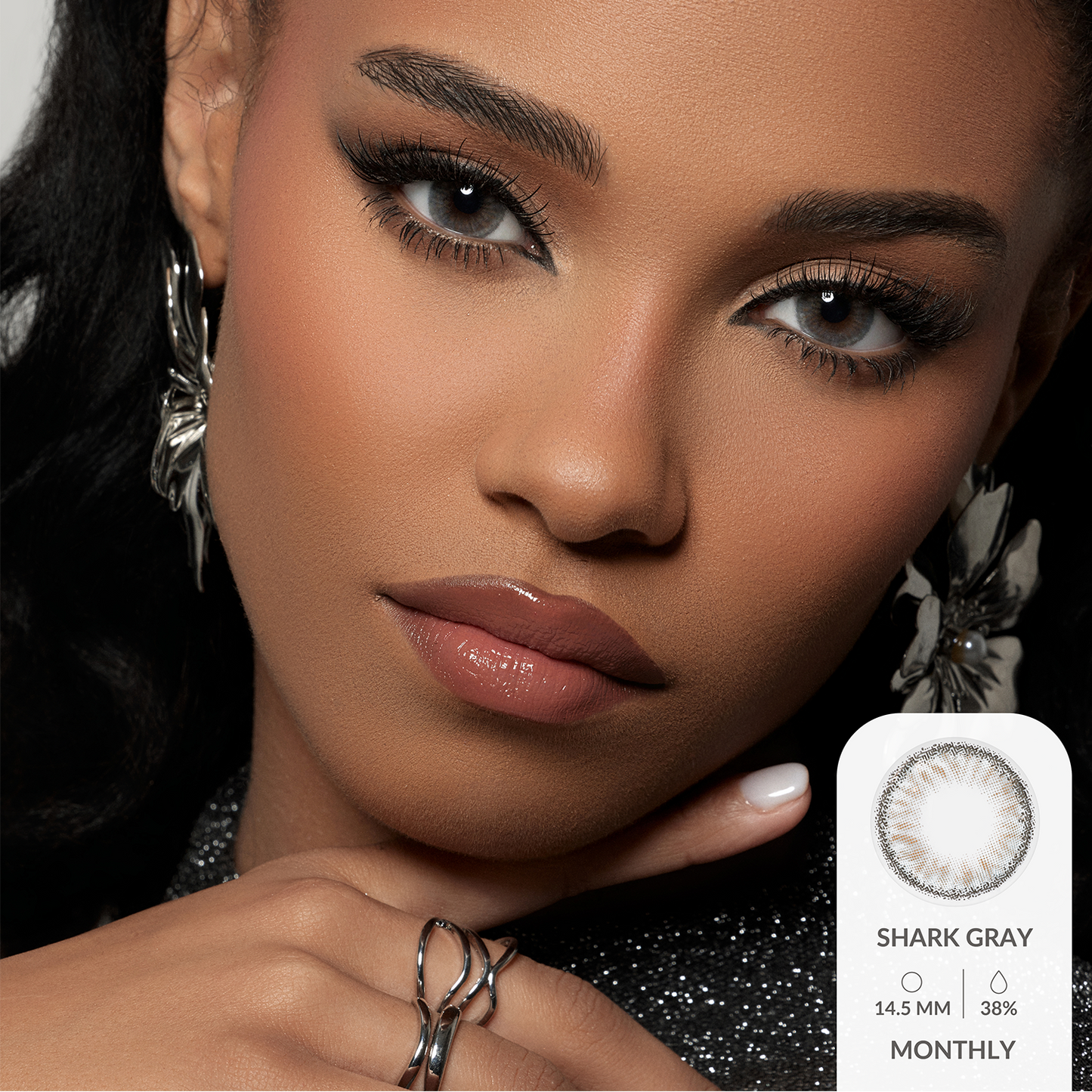 Amara Color Contact Lenses (One Day ) - Shark Gray