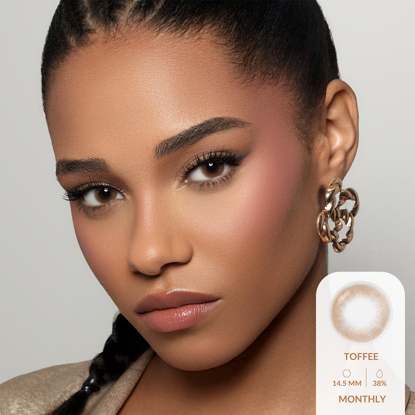 Amara Color Contact Lenses (One Day ) - Toffee