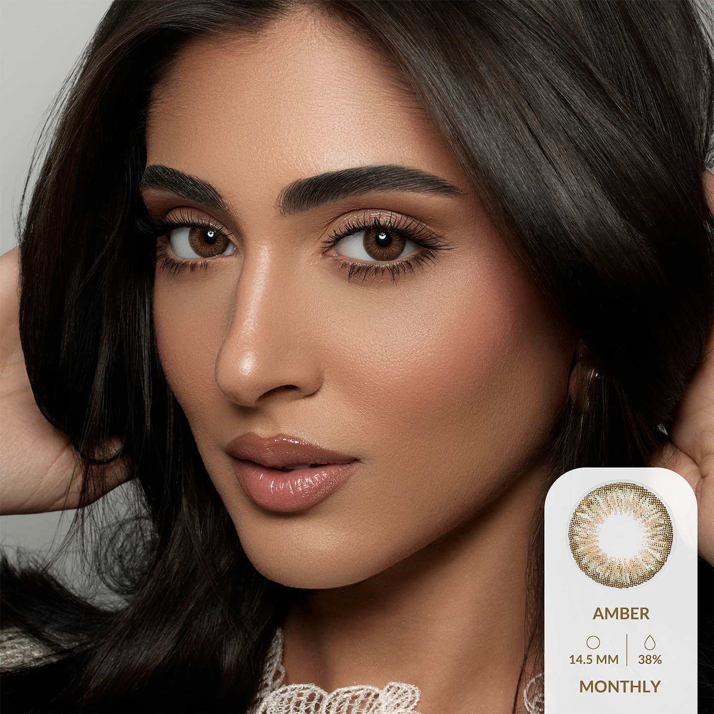 Amara Color Contact Lenses - Amber (one day)