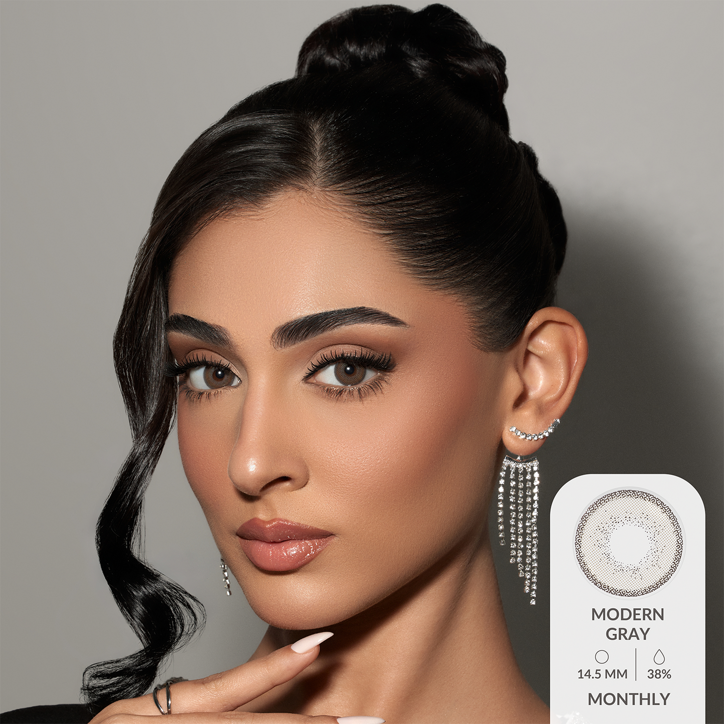 Amara Color Contact Lenses - Modern Gray