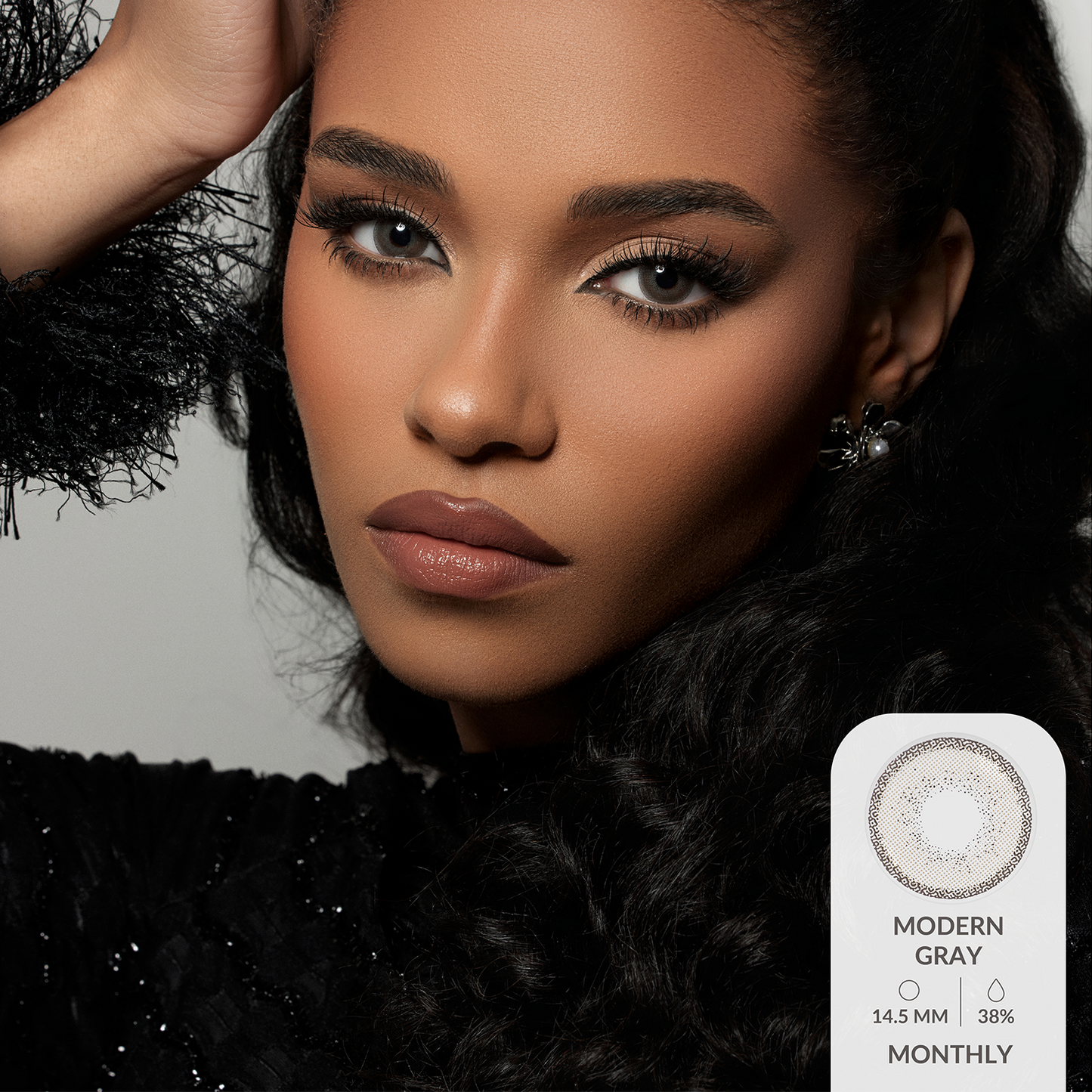 Amara Color Contact Lenses - Modern Gray